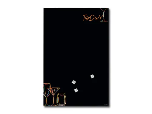 Glas-magneetbord Sigel Artverum Drinks mat. 400x600x15mm