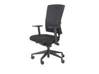 Bureaustoel 300-NEN Comfort Zwarte stof en Zwart voetkruis