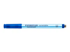 Viltstift Staedtler Lumocolor 305 non permanent correctable M blauw