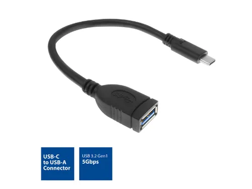 Kabel ACT USB 3.0 OTG USB-C male naar USB-A female