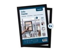 Infokader Europel zelfklevend A4 zwart