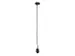 Lampe suspendue Nextime Beam acier inoxydable noir 200 cm de câble