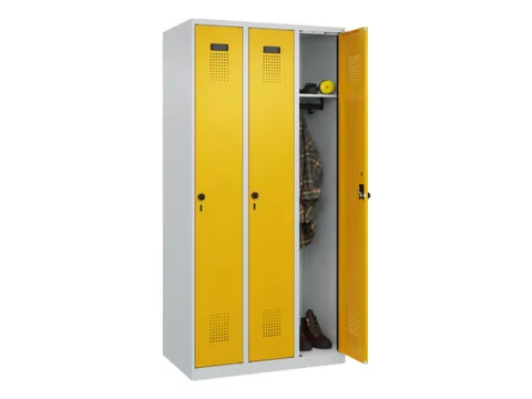 locker,HxBxD 1850x900x500mm,3vak,vak B 300mm,draaigrendel