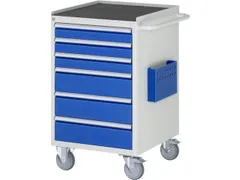 gereedschapswagen 975x580x650mm metaalblad 450kg 6 laden RAL5010