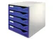 Ladenblok Leitz 5280 5 laden blauw