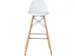 set van 2 barstoelen Steel, wit