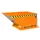 Kiepbak Staalplaat 610x840x1390mm Inh. 0.40m³ 300kg Oranje