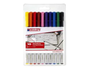 Fineliner Edding 89/10 assorti 0.3mm blister à 10 stuks - 1
