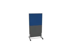 scheidingswand,HxB 1545x800mm,MS-donkergrijs,BN6016-blauw
