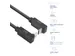 Kabel ACT USB-C hoek boven/beneden 10Gbps 2m