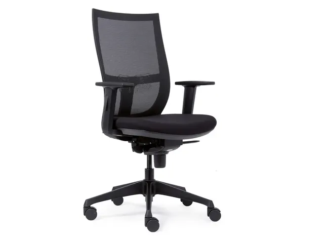 Bureaustoel Euroseats Curve kunststof voetenkruis zwart