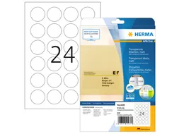 HERMA 4236 Transparante sluitetiketten Mat A4 Rond 40mm 600 stuks