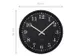 Wandklok NeXtime Dickens 30 cm zwart