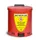 afvalbak voor poetsdoeken,staal,20l,HxBxD 429x385x382mm,m. pedaal,rood