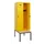 locker met bank,HxBxD 1950x600x815mm,2vak,vak B 300mm,draaigrendel