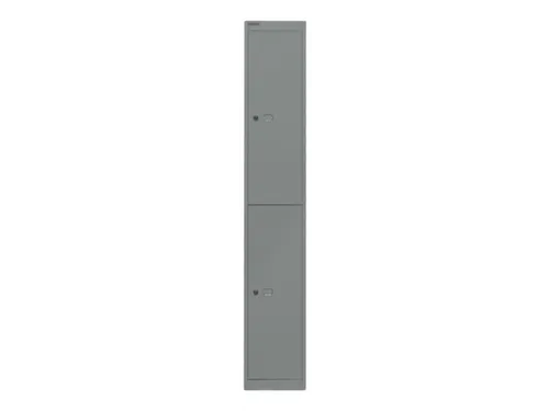 Dubbeldekse garderobekast,HxBxD 1802x305x457mm,1x2vak.,cil.-slot