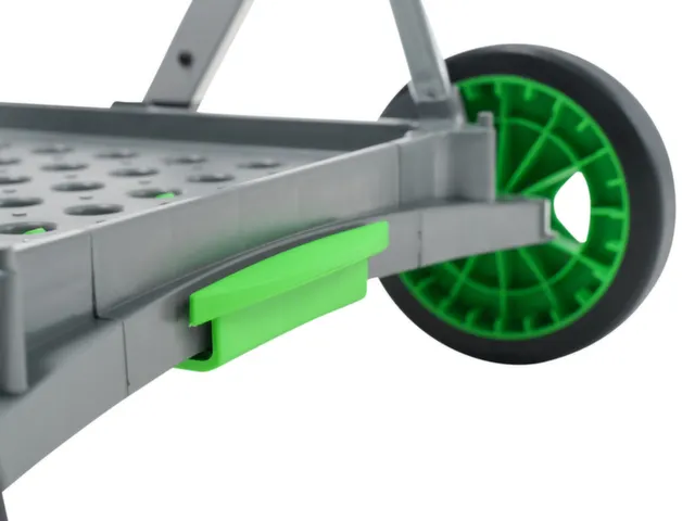 vouwbare winkelwagen,draagverm. 60kg,2etage(s),HxLxB 1025x890x550mm