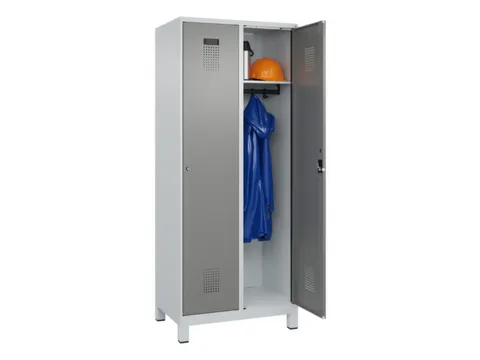 locker,HxBxD 1950x800x500mm,2vak,vak B 400mm,cil.-slot,voeten
