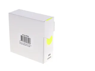 Etiket Rillprint 25mm 500st op rol fluor geel - 1