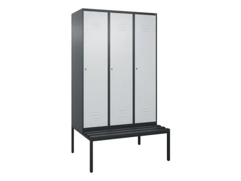 locker voor scheiding van kleding,HxBxD 2120x1200x815mm,3vak