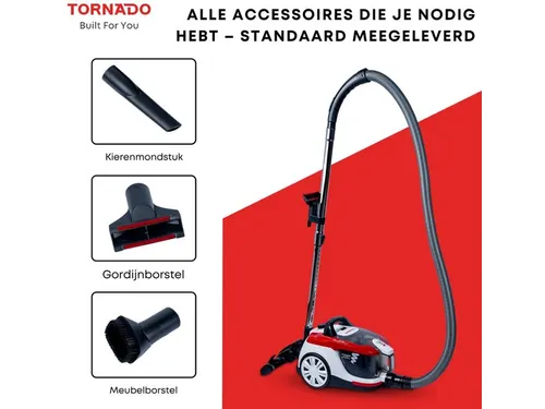 Vcckc800Rc Tornado Stofzuiger 800W 1.8L dust container 5m snoer