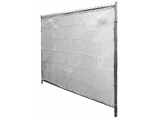 ondoorzichtige folie,v. mobiel hek,HxB 1760x3410mm,m. ogen,kunststof - 1
