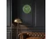 Wandklok Nextime dia 40cm Groen glas/Aluminium Classy Medium