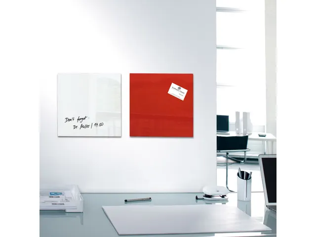 Glasmagneetbord Sigel Artverum 30x30x1.5cm Wit