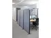 MAULcocoon scheidingswand akoestisch 100x180cm grijs Voet Zilver