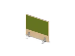 opzetpaneel bureau aanbouw zijkant NE-esdoorn BN7048-groen 600mm