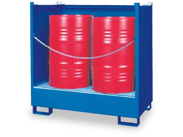 Opvangbak 2x 200l Opvangvol. 220l 1400x 1410x 810mm 3 Wanden Stapelbaa