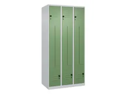 Z-garderobekast,HxBxD 1850x900x500mm,vak B 150/300mm,draaigrendel