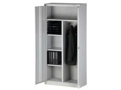 Garderobe-/-Ordnerkast Deur Blauw 3 Puntsluiting Kledingstang