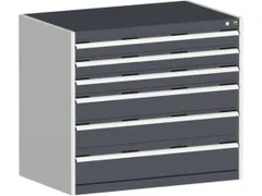 ladekast HxBxD 900x1050x650mm 6laden zware lasten RAL7035 RAL7016