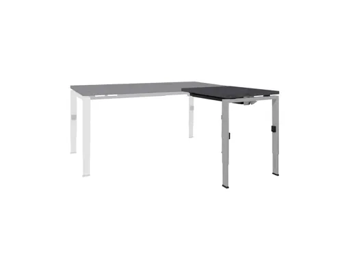 Bureau Linesto N4 aanbouwtafel 80x60cm houtprint schaduw 25mm alu