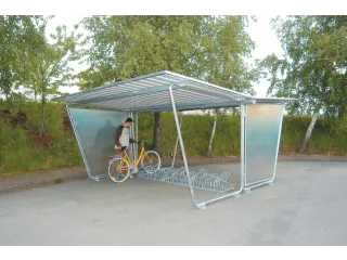 Zijwand,V. Overdekte Fietsenstalling,Aanbouw Rechts,Wand Polyester - 2