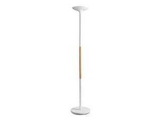 Unilux Pryska Vloerlamp LED Wit met beukenhout - 1
