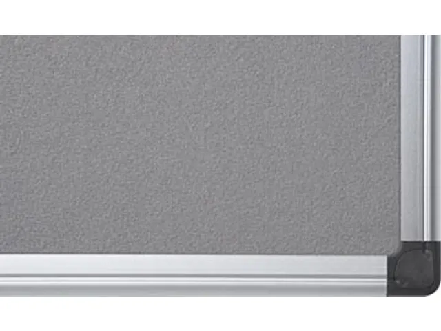 Textielbord Met Aluminium Frame 60x45cm Grijs Incl. Montagemateriaal