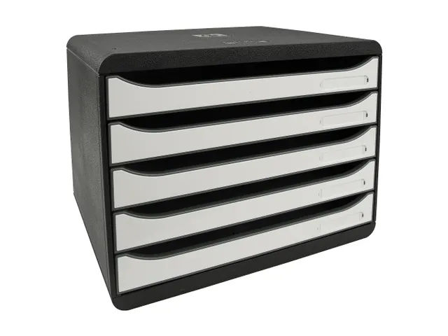 Ladenblok A4+ 4 Laden BIG BOX PLUS HORIZON Glossy zwart/wit gl