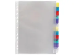 Viquel Geperforeerde Showtas A4 Met 12 Tabs 0.09mm 11-Gaats