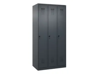 locker,HxBxD 1850x900x500mm,3vak,vak B 300mm,draaigrendel - 3