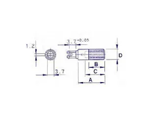 Spindel 19mm / 6mm (Zwart) - 3