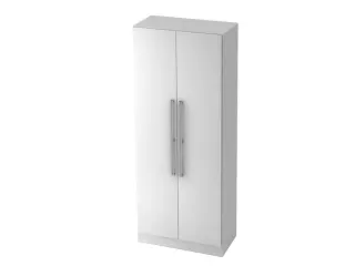 kantoorkast openslaande deuren HxBxD 2000x800x420mm hout wit - 4