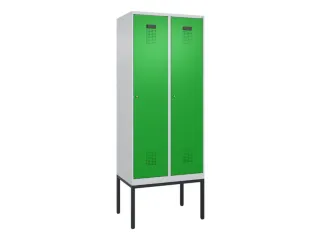 locker,HxBxD 2120x800x500mm,2vak,vak B 400mm,cil.-slot,voetonderstel - 2