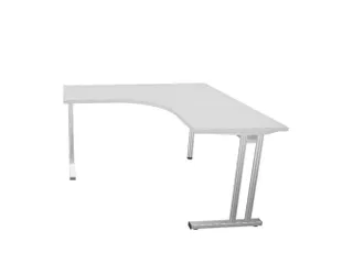 bureau in vrije vorm,HxBxD 740x1400x1400mm,vrije vorm,MP-lichtgrijs - 1