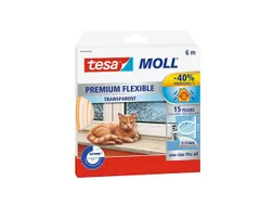 Tochtstrip Tesa Moll 05417 flexibel 6m transparant