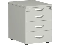 mobiel ladeblok,HxBxD 570x430x600mm,4lade(n),cil.-slot,romp lichtgrijs