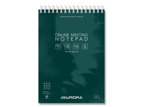 Mano Online Meeting Notepad, ft A5, geruit 5 mm
