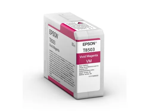 Singlepack Vivid Magenta T85030N UltraChrome HD ink 80ml