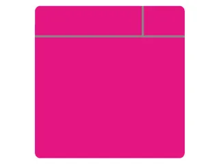 Magneet scrum 75x75mm roze 5 stuks - 2